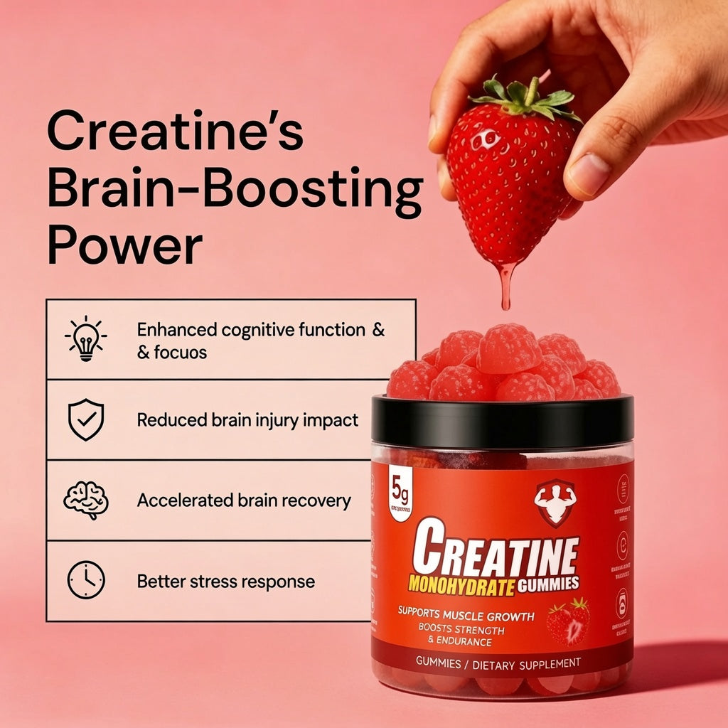 Raylena Strawberry Creatine Gummies