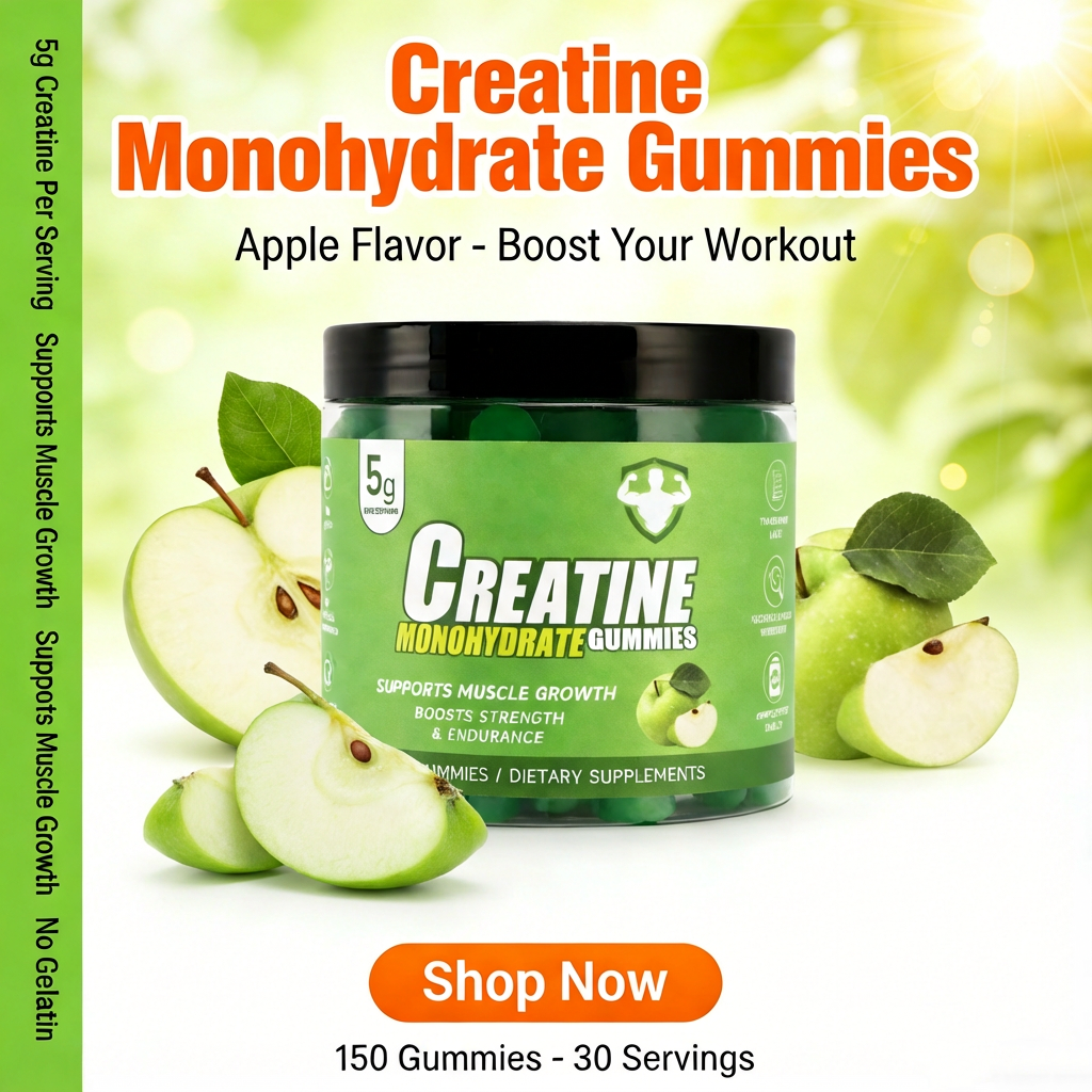 Create Creatine Monohydrate Gummies-Apple Flavor